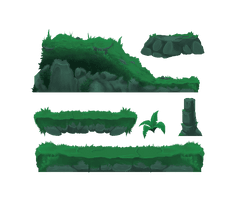 Tilebased Platform Game Video Sidescrolling Green Grass - Free PNG