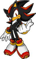 Sonic Recreation Art Adventure Shadow The Hedgehog - Free PNG