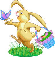 Easter Rabbit Clipart - Free PNG