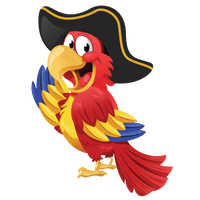 Pirate Parrot Clipart - Free PNG