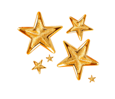 Star Glitter Gold PNG Free Photo