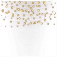 Light Glowing Garland Free Clipart HQ - Free PNG