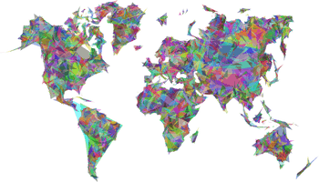 Abstract World Map Free Clipart HD - Free PNG