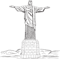 Christ Jesus Redeemer Vector Statue Artwork The - Free PNG