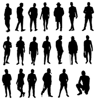 Silhouette Image PNG Free Photo