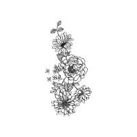 Floral Art Flower Design Drawing HD Image Free PNG