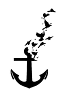 Wall Tattoo Decal Bird Anchor Free HQ Image - Free PNG