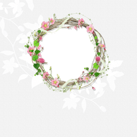 Picture Flower Ps Material Creative Border - Free PNG