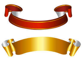 Golden Ribbon Download PNG Image High Quality