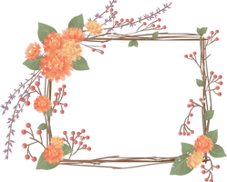 Pattern Frame Paper Flower Free Photo PNG