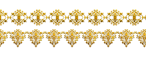 Vector Pattern Flower Golden Free Clipart HD - Free PNG
