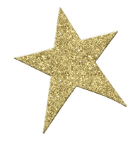 Gold Glitter Star File - Free PNG