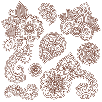 Tattoo Paisley Material Ham Pattern Henna Vector - Free PNG