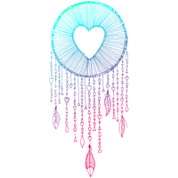 Heart Symbol Drawing Dreamcatcher PNG Free Photo