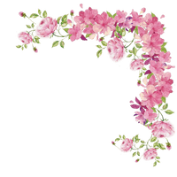 Pink Rose Flowers Border Flower Free Photo PNG