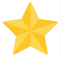 3D Gold Star Transparent Background - Free PNG