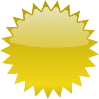 Gold Starburst Transparent - Free PNG