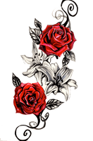 Rose Tattoo Png Clipart