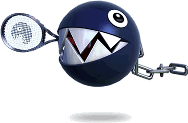 Unlockable Characters And Full Roster In Mario Tennis Aces - Chain Chomp Mario Tennis Aces Png