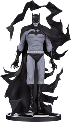 Batman Statue Comic Art - Batman Black White Statue By Becky Cloonan Png