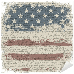 Vintage Usa Flag Background With Isolate Grunge Borders Vector Sticker U2022 Pixers - We Live To Change Flag Of The United States Png