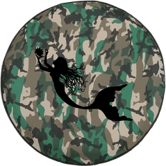 Military Punisher Skull Transparent - Mermaid Silhouette Png