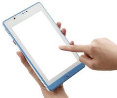Real Finger Tablet Hand Free Clipart HD - Free PNG
