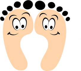 Toe Foot Finger Clip Art - Clipart Cartoon Feet Png