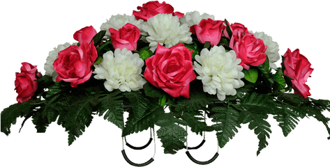 Beauty Rose And White Mums Png Funeral Flowers