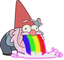 Gravity Falls Gnome Png Clipart - Gravity Falls Puking Gnome