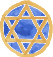 Hanukkah Electric Blue Symbol Circle For Happy Day 2020 - Free PNG