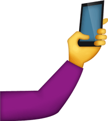 Download Selfie Emoji Free Iphone Emojis In Png - Phone In Hand Emoji