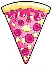 Download Hd Pizza Clipart Pink - Kawaii Png Transparent Png Pink Pizza Clipart