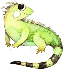 Collection Of Free Reptile Drawing Cute - Iguana Cartoon Cute Reptile Png