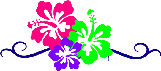 Purple Flower Border Design Clipart Free To Use Clip Art - Hibiscus Clip Art Png