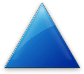 Triangle Icon Png - Triangle Icon Png Blue