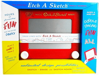 10 Best Holiday Toys - 1960s Etch A Sketch Png