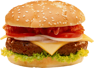 Png Cheeseburger Transparent Background - Transparent Background Cheese Burger Png