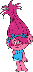 How To Draw Poppy From Trolls - Really Easy Drawing Tutorial Draw Poppy From Trolls Png