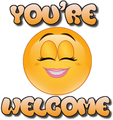 Funny - You Re Welcome Smiley Png