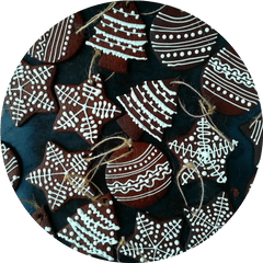 Chocolate Christmas Cookie Decorations - Jason Bakery Platter Png