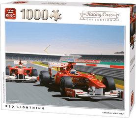 Generic 1000pcs Red Lightning - King International Formula 1 Jigsaw Puzzle Png