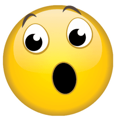 Emoticon Emoji Surprise Happiness - Surprise Facial Expression Clipart Png