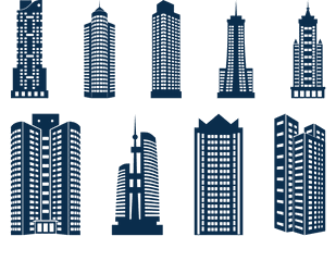 Building Skyline Icon Skyscraper Skyscrapers PNG File HD