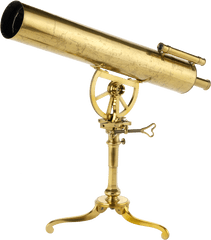 Brass Reflector Telescope Transparent - Reflecting Telescope Png