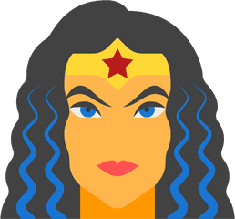 Wonder Woman Icon - Wonder Woman Face Icon Png