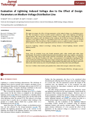 Pdf Evaluation Of Lightning Induced Voltage Due To The - Document Png