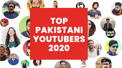 Top Pakistani Youtubers With Most Subscribers 2020 Bradri - Top Pakistani Youtubers 2020 Png