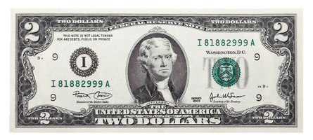 United Banknote Bill Dollar One-Dollar Two States - Free PNG