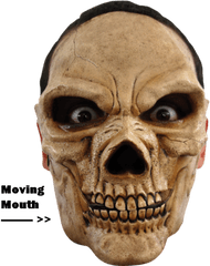 Horror Face Mask - Moving Skull Png